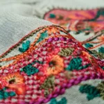 Self Jacquard Fabric with Embroidered Qos-e-Qaza (Spring Edition’23) RJ05 - Patel Brothers NX 19