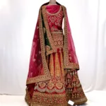 Nira Semi-Stitched Satin Shirt & Velvet Shawl | D-1119 - Patel Brothers NX 17