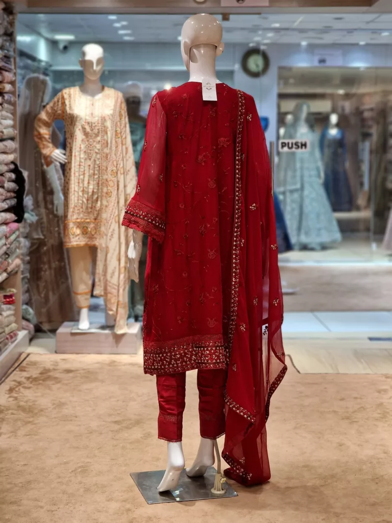 Chiffon Embroidered Suit - Patel Brothers NX 5