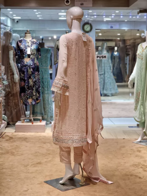 Agha Noor 3pc Chiffon Embroidered Suit ’23 | S102 - Patel Brothers NX 3