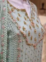 Agha Noor 3pc Chiffon Embroidered Suit ’23 | S103 - Patel Brothers NX 8