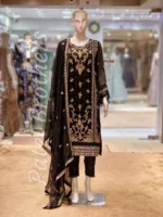 Agha Noor 3pc Chiffon Embroidered Suit ’23 | S104 - Patel Brothers NX 9
