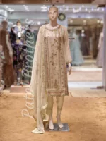 Agha Noor 3pc Chiffon Embroidered Suit ’23 | S107 - Patel Brothers NX 8