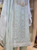 Agha Noor 3pc Chiffon Embroidered Suit ’23 | S208 - Patel Brothers NX 10