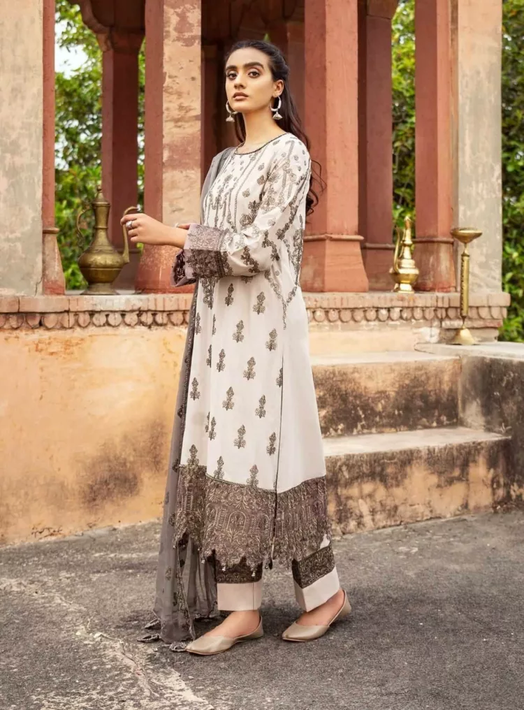Andaaz by Zarif Embroidered Lawn Suit ZL-09 Gulshan - Patel Brothers NX 3