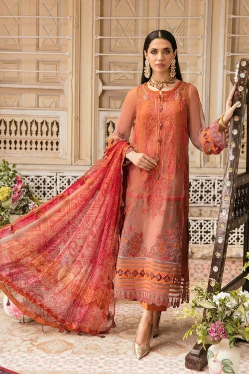 Charizma Unstitched Embroidered Chiffon Collection VSL22-16 - Patel Brothers NX 7
