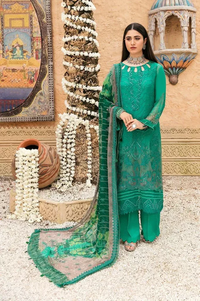 Charizma Unstitched Embroidered Chiffon Collection VSL22-13 - Patel Brothers NX 3