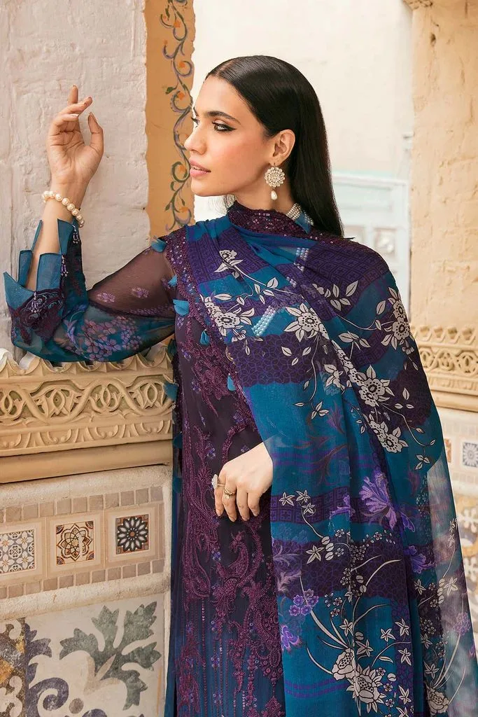 Charizma Unstitched Embroidered Chiffon Collection VSL22-14 - Patel Brothers NX 4
