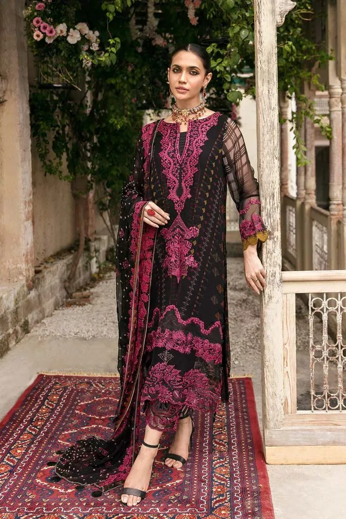Charizma Unstitched Embroidered Chiffon Collection VSL22-16 - Patel Brothers NX 3