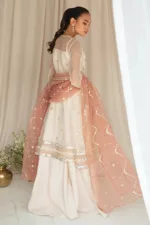 Dreamy Tint-4pc Organza Embroidered Suit By Cross Stitch - Patel Brothers NX 16