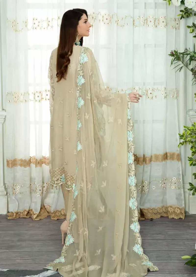 Farmaish Festive Chiffon Collection Hankwork by Zebtan – FC-05 - Patel Brothers NX 7