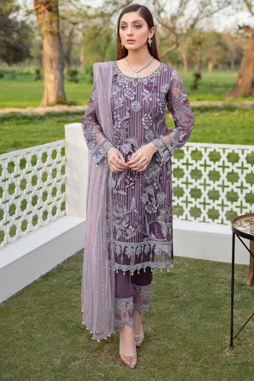 Ramsha Net Embroidered | M-401 - Patel Brothers NX