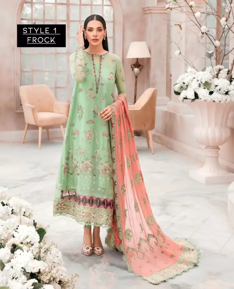 Mehfilen Luxury Unstitched by Xenia Formals | CYRA XFU-22-399 - Patel Brothers NX 3