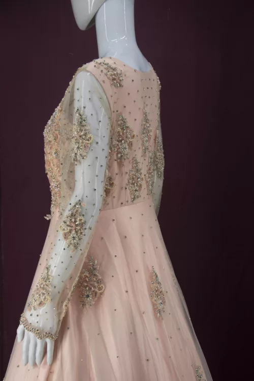Heavy Handwork Western Style Tale Bridal Gown | BRD540 - Patel Brothers NX 3