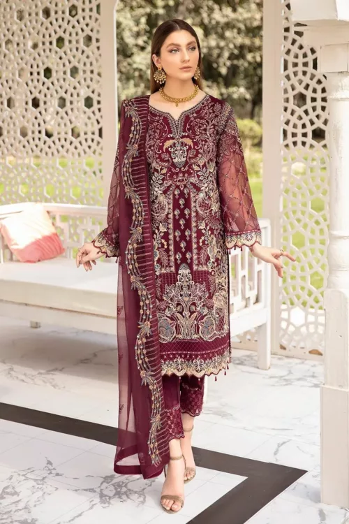 Ramsha Luxury Chiffon Handwork | F-2003 - Patel Brothers NX 9