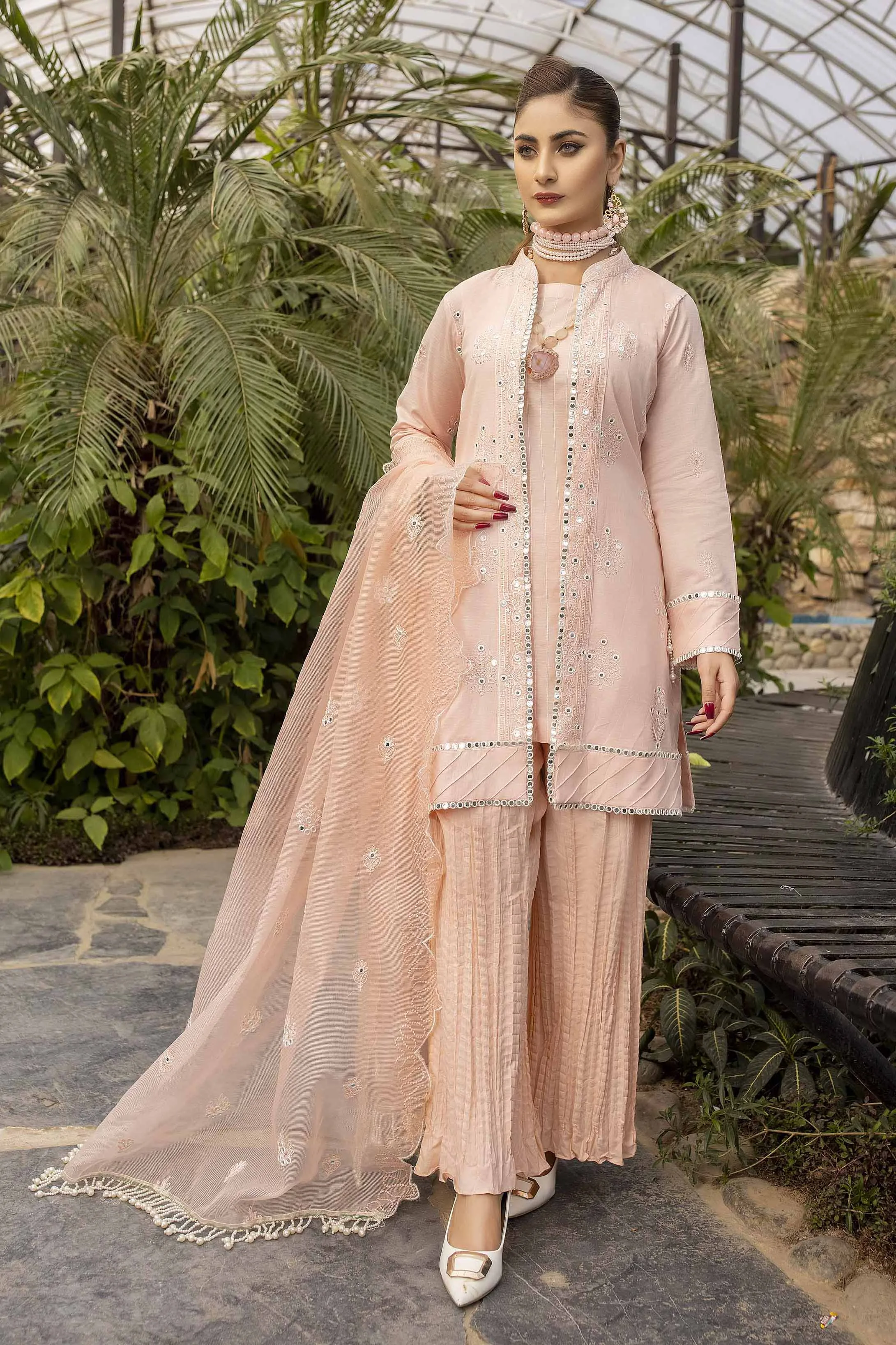 Rib-Lawn Fabric with Mirror Embroidered Qos-e-Qaza (Spring Edition’23) RJ08 - Patel Brothers NX 3 Rib-Lawn Fabric with Mirror Embroidered Qos-e-Qaza (Spring Edition’23) RJ08 - Patel Brothers NX 3