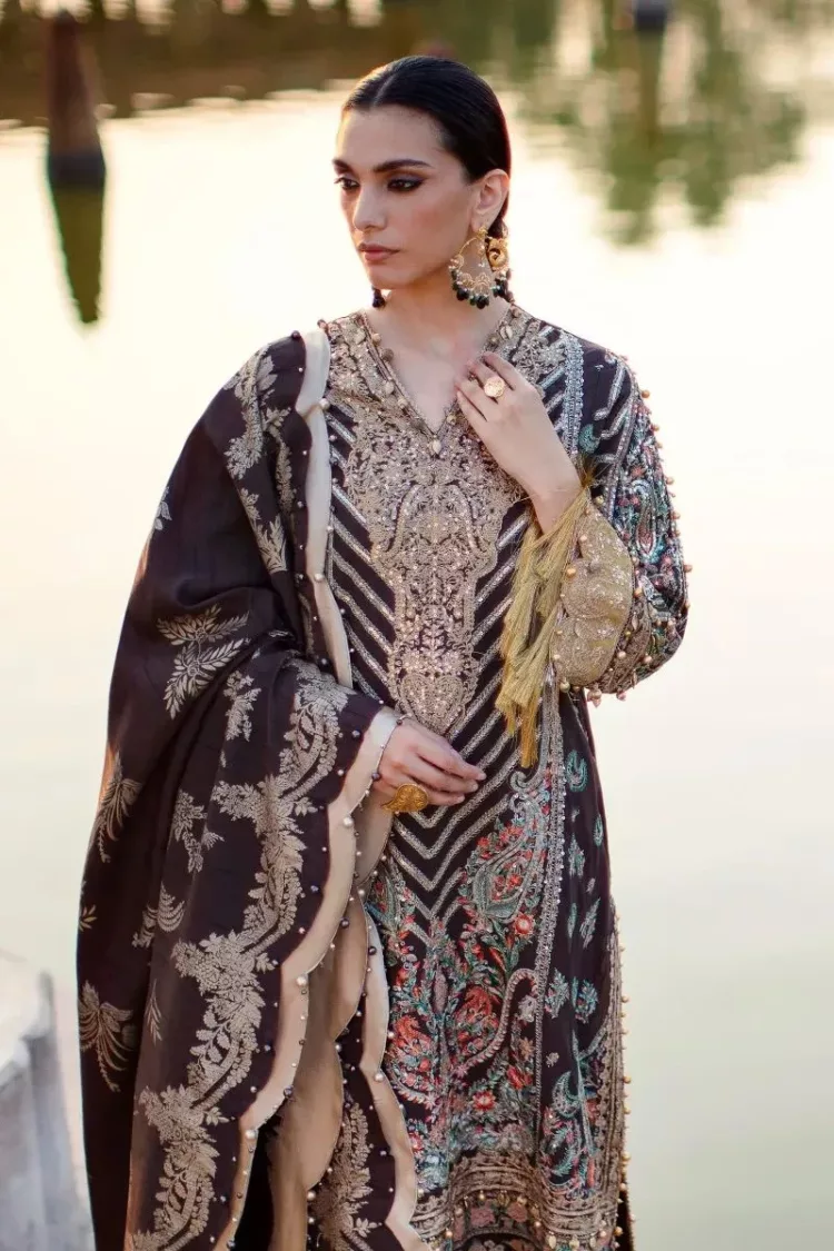 Sana Safinaz Winter Luxury Collection ’22 -S221-001B-CL - Patel Brothers NX 8