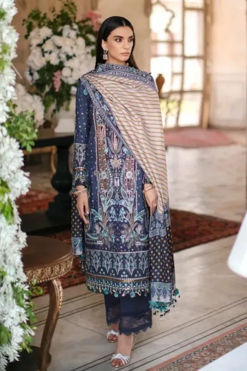 Sana Safinaz Winter Luxury Collection ’22 -S221-008B-CP - Patel Brothers NX 2