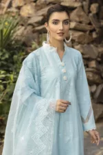 Slub-Lawn Fabric with Embroidered Qos-e-Qaza (Spring Edition’23) | RJ-07 - Patel Brothers NX 11