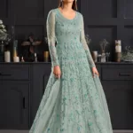 Soft Organza Embroidered Gown | SZA-73 B - Patel Brothers NX 8