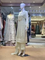 Agha Noor 3pc Chiffon Embroidered Suit ’23 | S210 - Patel Brothers NX 8