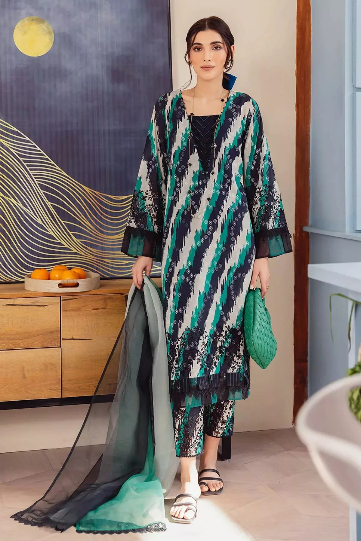 Nureh Ballerina Lawn Suit | NU2- 91 - Patel Brothers NX 3 Nureh Ballerina Lawn Suit | NU2- 91 - Patel Brothers NX 3
