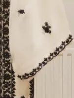 Pure Chiffon Beautiful Embroidered Shirt And Pants S106823 - Patel Brothers NX 10