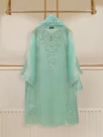 Two Piece Pure Organza Shirt With Dupatta S106613 - Patel Brothers NX 10