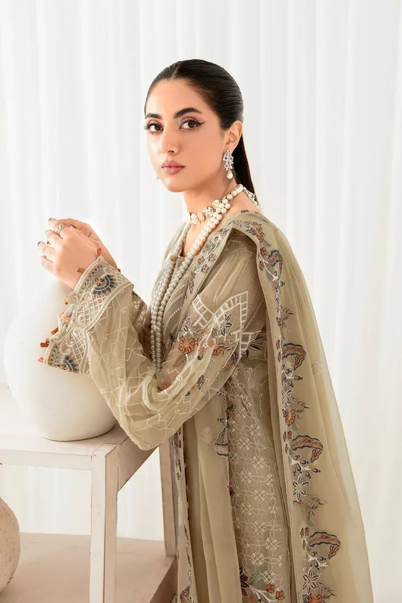 Ramsha Rangoon Chiffon Embroidered Suit | D-1001 - Patel Brothers NX 7