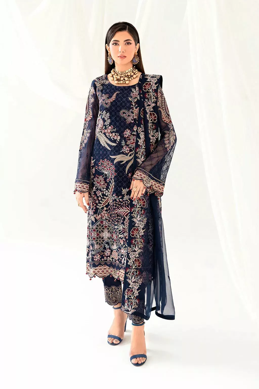Ramsha Rangoon Chiffon Embroidered Suit | D-1011 - Patel Brothers NX 3 Ramsha Rangoon Chiffon Embroidered Suit | D-1011 - Patel Brothers NX 3