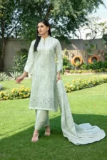 Gulshanara D-2228 Broshia Banarsi Lawn by Tawakkal Fabrics - Patel Brothers NX 6