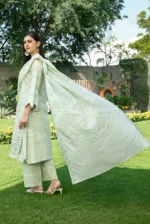 Gulshanara D-2228 Broshia Banarsi Lawn by Tawakkal Fabrics - Patel Brothers NX 7