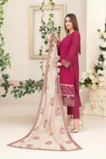 Kaiya D-9176 Semi-Stitched Embroidered Lawn by Tawakkal Fabrics - Patel Brothers NX 8