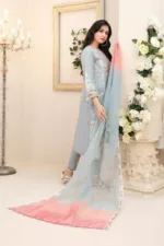 Kaiya D-9178 Semi-Stitched Embroidered Lawn by Tawakkal Fabrics - Patel Brothers NX 7