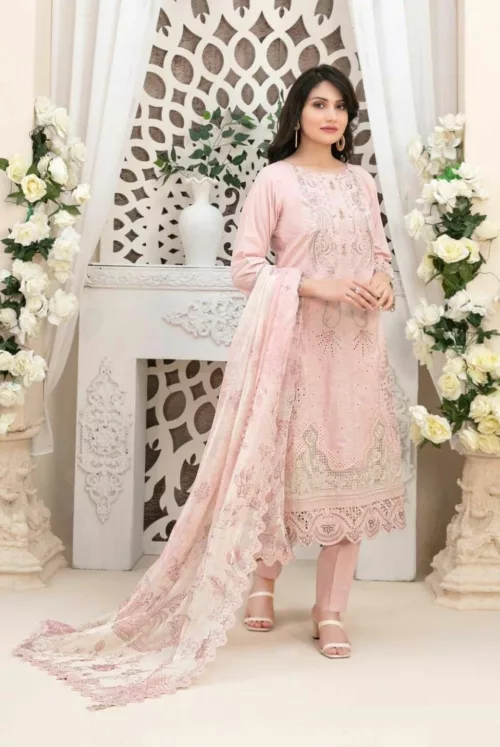 Kaiya D-9182 Semi-Stitched Embroidered Lawn by Tawakkal Fabrics - Patel Brothers NX