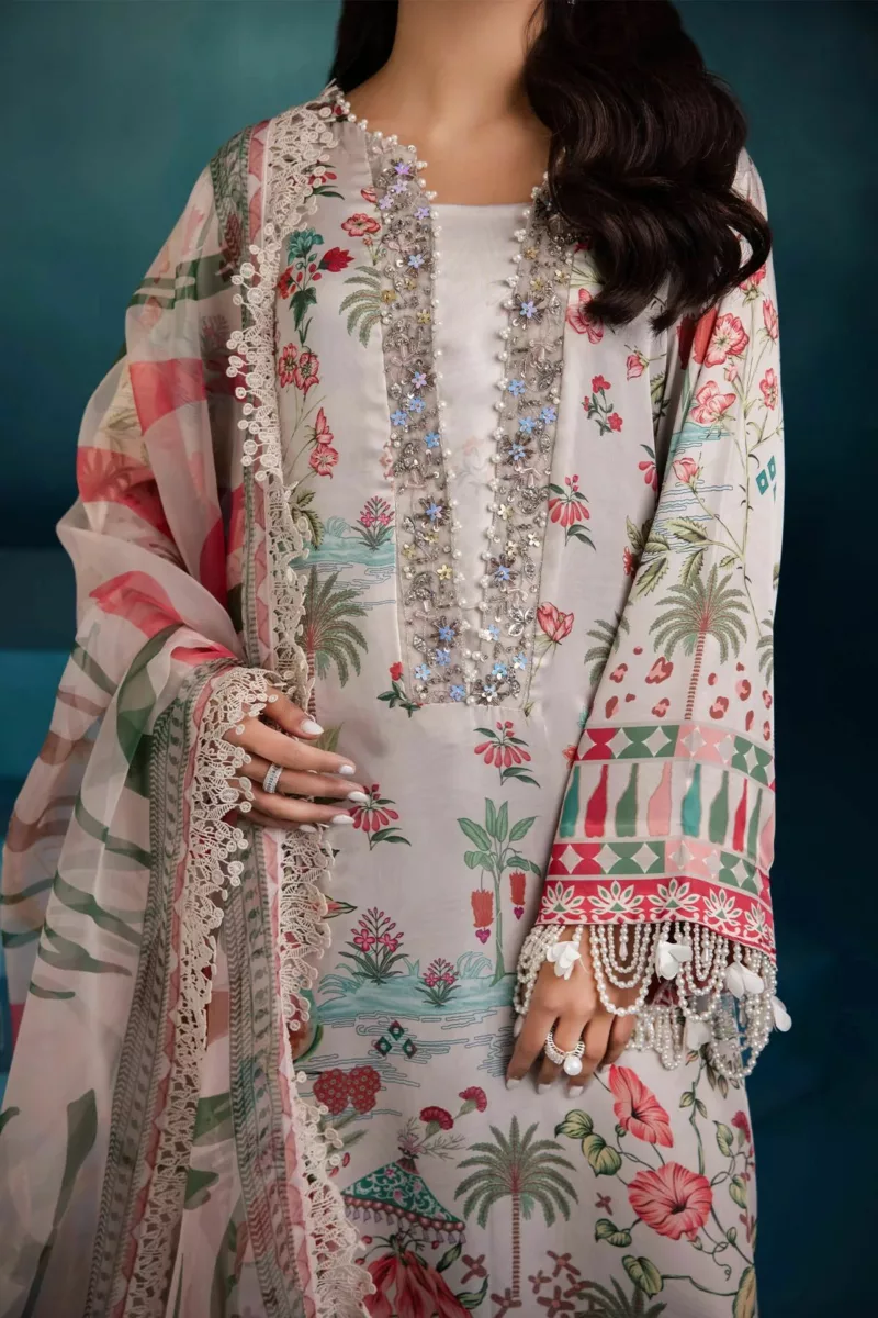 Embroidered Silk Suit S-08 Secretoria by Nureh - Patel Brothers NX 7