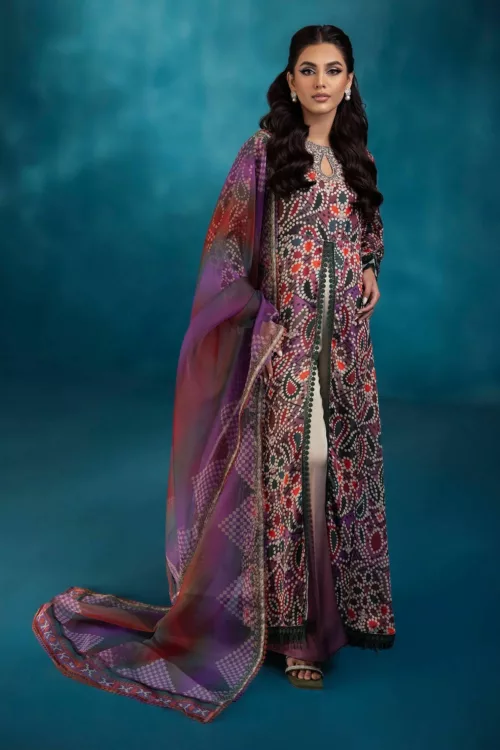 Embroidered Silk Suit S-09 Secretoria by Nureh - Patel Brothers NX 3