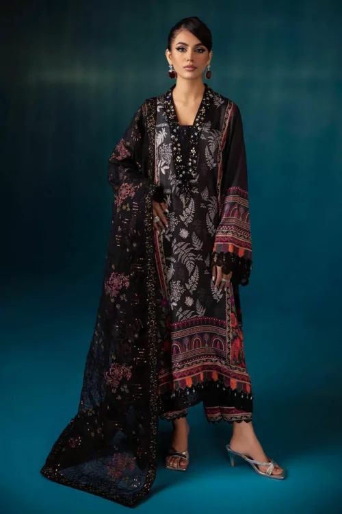 Embroidered Silk Suit S-11 Secretoria by Nureh - Patel Brothers NX