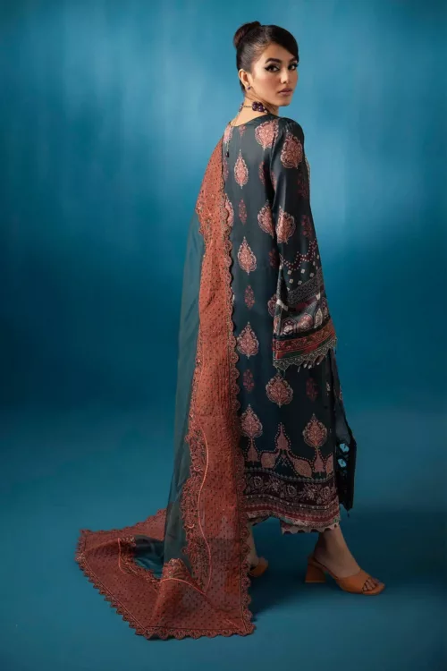 Embroidered Silk Suit S-12 Secretoria by Nureh - Patel Brothers NX 2