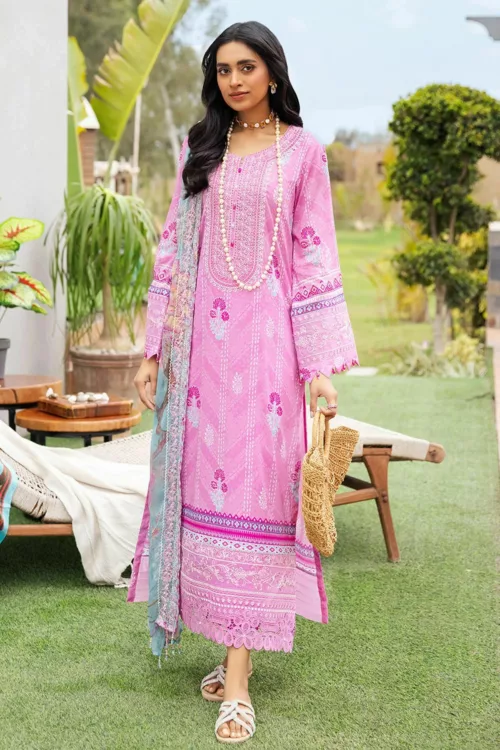 Gardenia NSG-100 Embroidered Lawn by Nureh - Patel Brothers NX