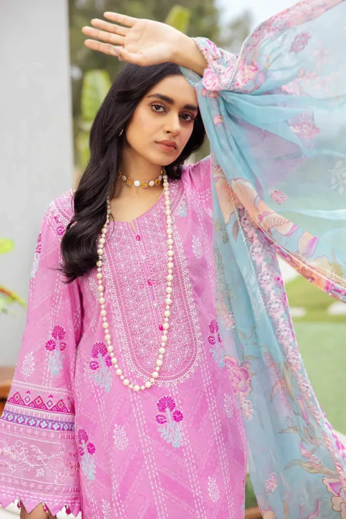 Gardenia NSG-100 Embroidered Lawn by Nureh - Patel Brothers NX 3