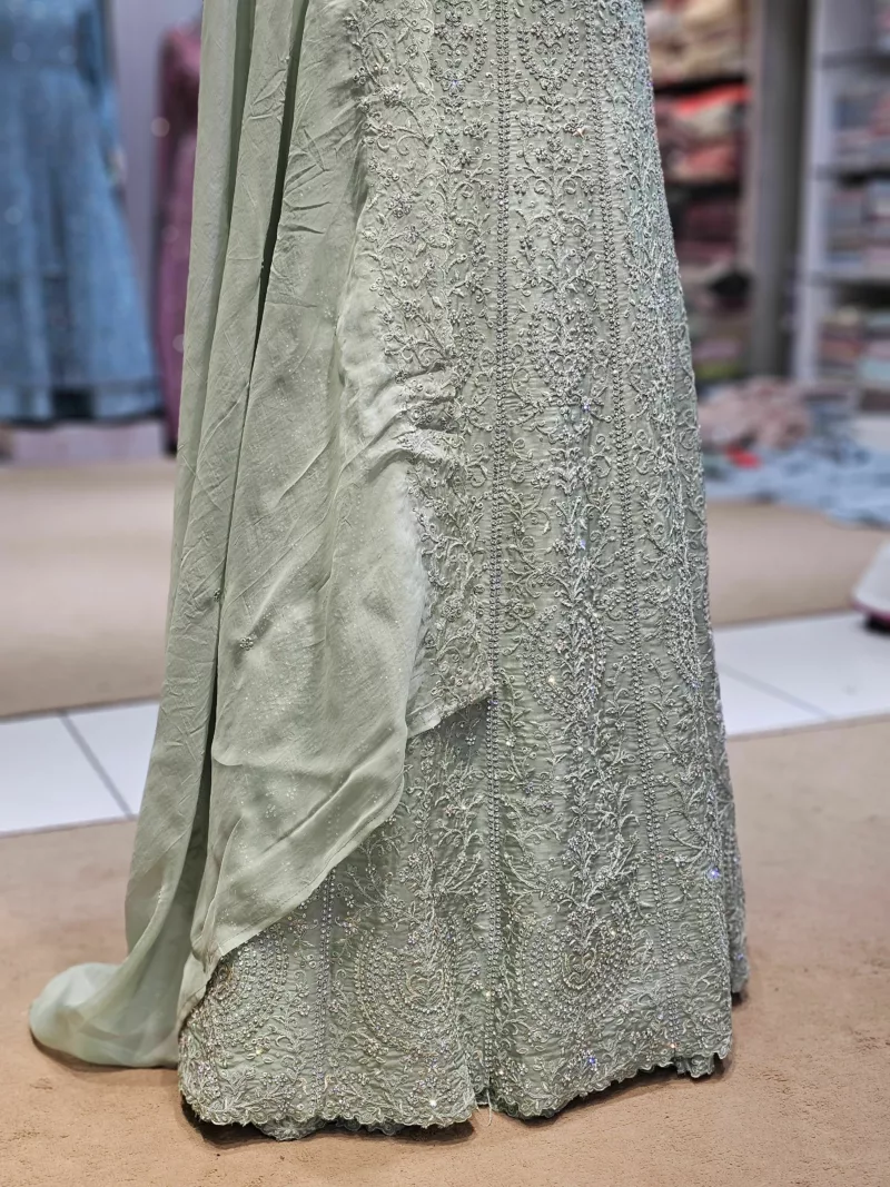 Soft Organza Embroidered Gown | SZA-70 A - Patel Brothers NX 5