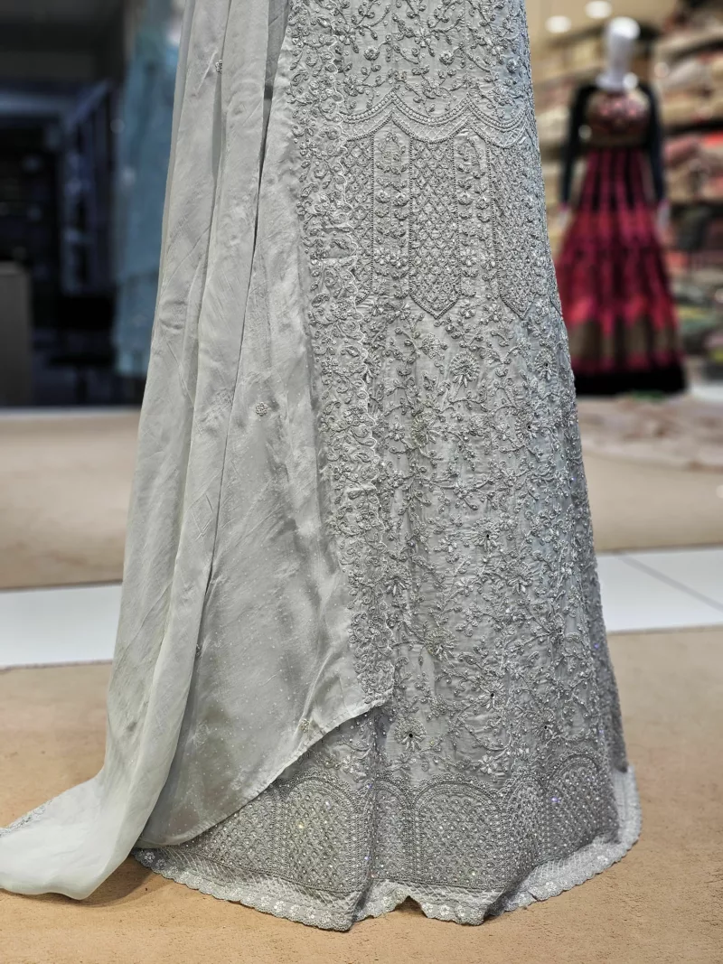 Soft Organza Embroidered Gown | SZA-71 B - Patel Brothers NX 5