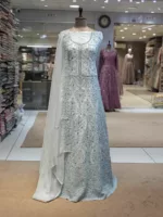 Soft Organza Embroidered Gown | SZA-73 A - Patel Brothers NX 7