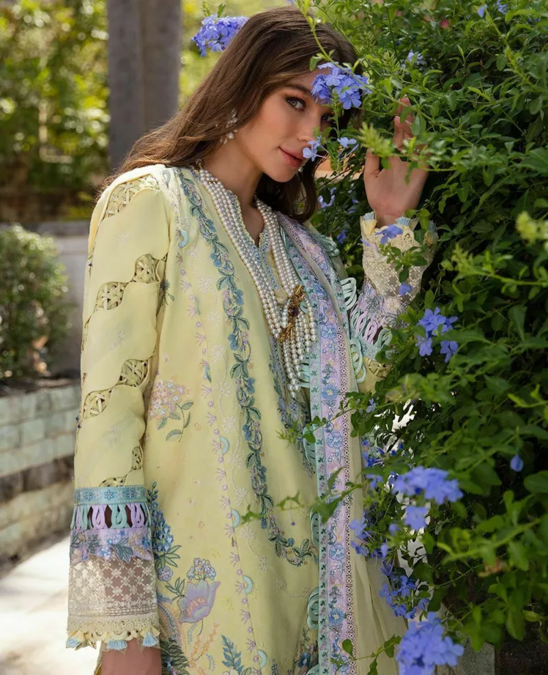 Ilana Luxury Lawn Unstitched By Republic Womens Wear | Sylvie (D7-B) - Patel Brothers NX 4