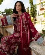 Ilana Luxury Lawn Unstitched By Republic Womens Wear | Rouge (D8-A) - Patel Brothers NX 13