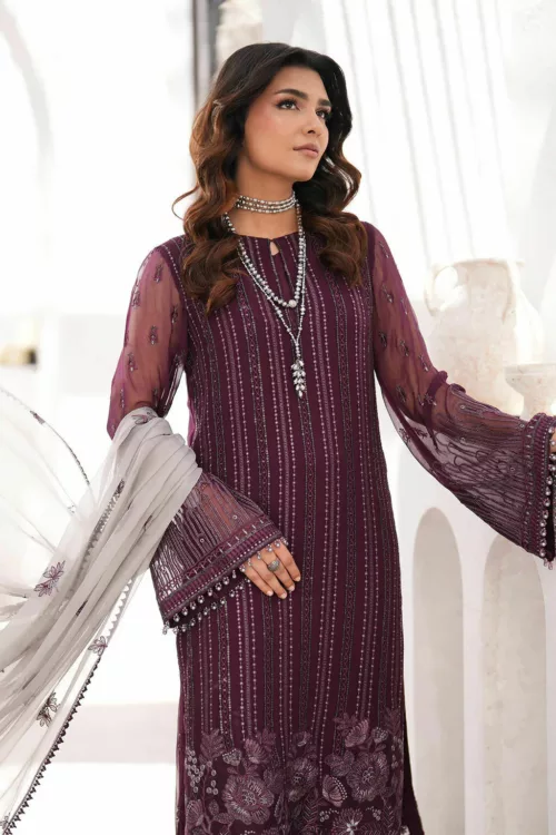 Khus Khas | Embroidered Chiffon | CLAIRE K-1509 - Patel Brothers NX 5