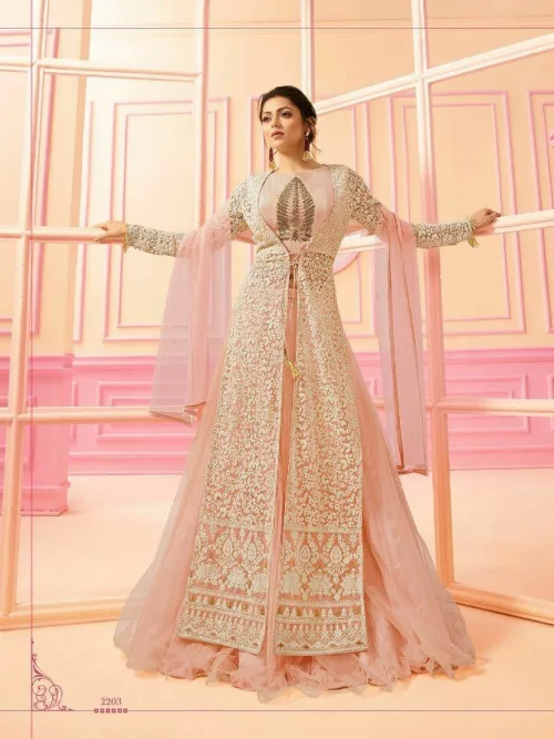 Nitya 2203 Designer Net Embroidered Suit - Patel Brothers NX