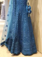 Sapphire Blue Intricate Embroidered Bridal Lehenga SZL8518 - Patel Brothers NX 7