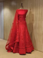 Persian Red Intricate Embroidered Bridal Lehenga SZL8517 - Patel Brothers NX 7